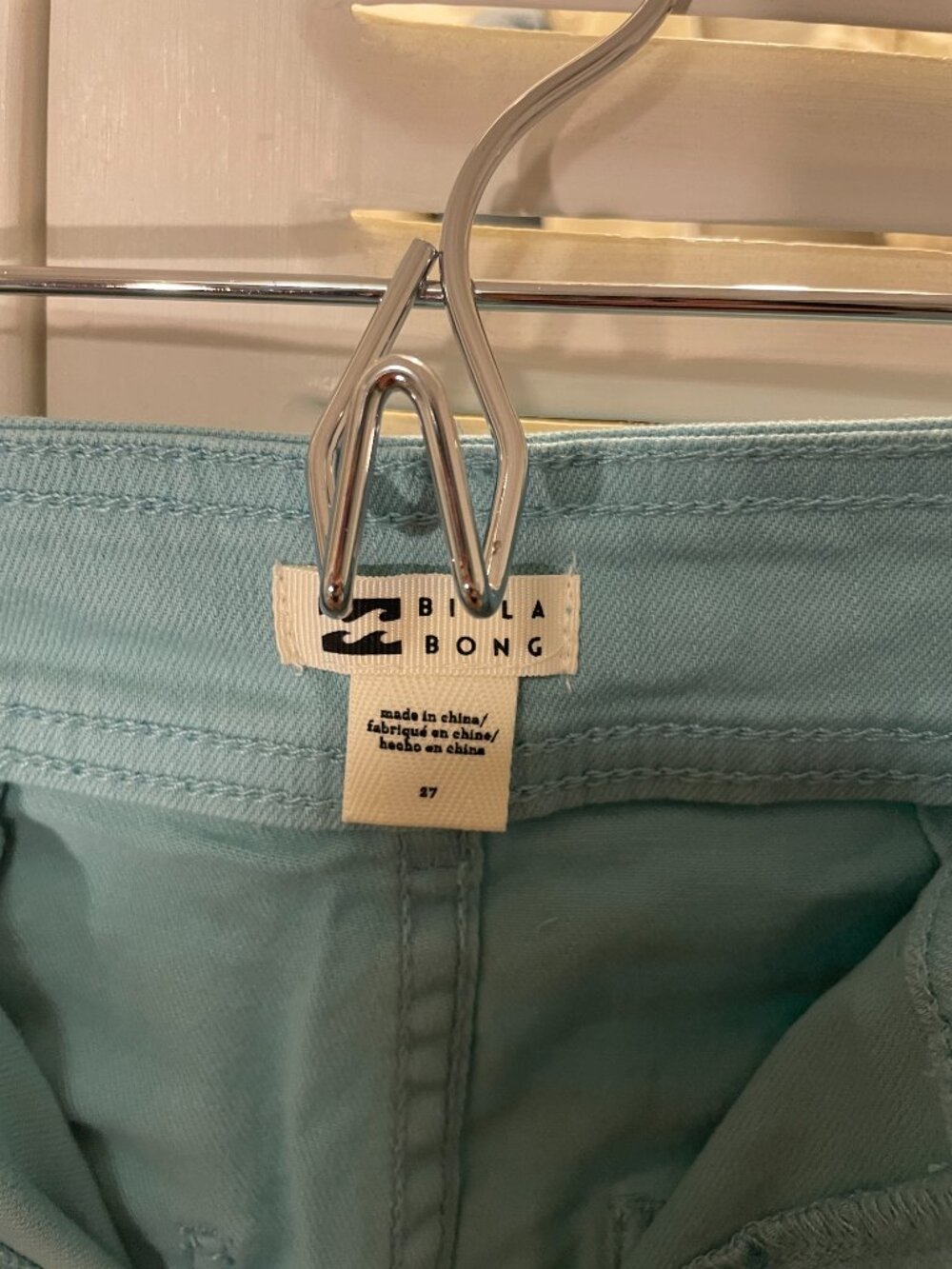 Billabong Free Fall High-Waist Twill Pants - Misty Blue - Picture 8 of 9